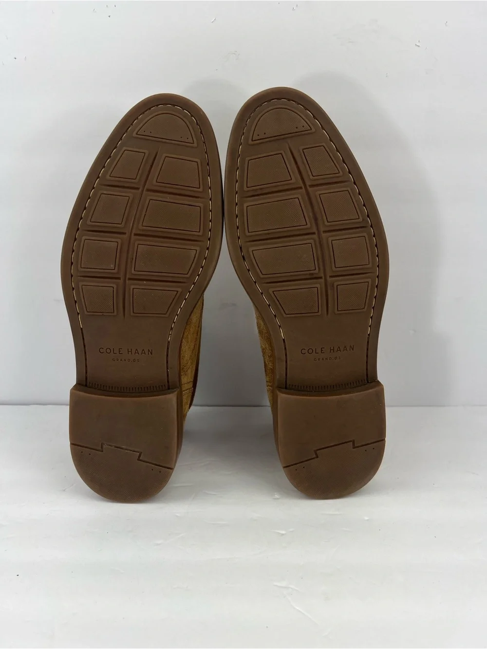 COLE HAAN ADAMS GRAND SUEDE CHUKKA BOOTS, CAMEL COLOR, SIZE 11M